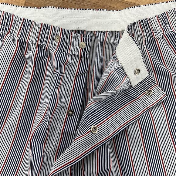 Vintage Robert Alan Stripe Pajama Set Blue Lightweight Dadcore - Picture 5 of 6
